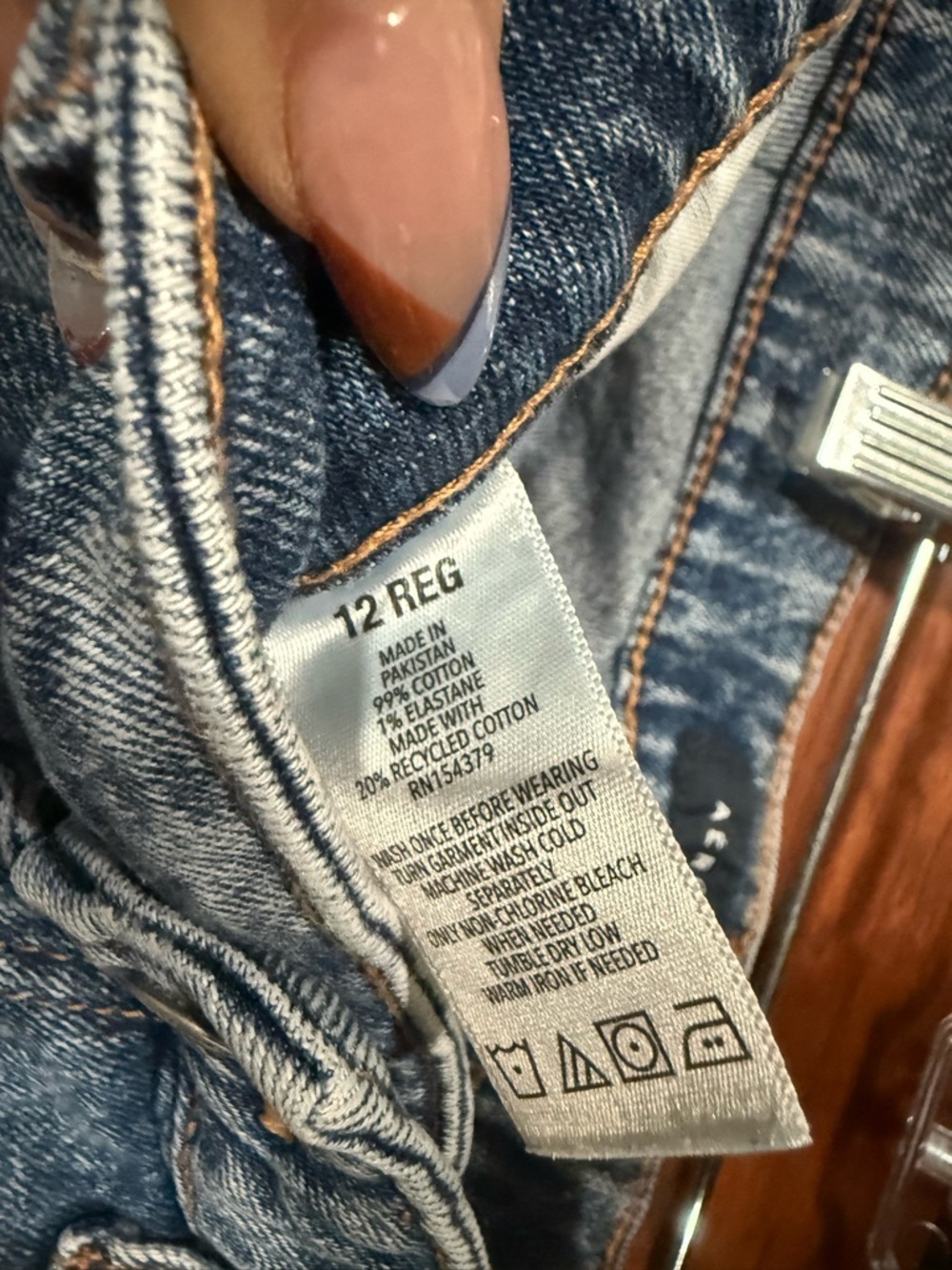 🔻Aéropostale Mid Rise Ankle Straight Jeans Size 12R Medium Wash - Picture 9 of 10